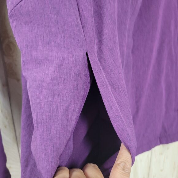 Kirkland Purple Zipper Up Fleece Lined Hooded Coat Jacket - Picture 4 of 7